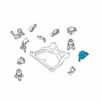 OEM Nissan Engine Mounting Insulator Assembly, Front Left Diagram - 11220-JA11A