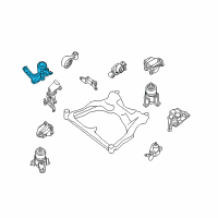 OEM 2012 Nissan Maxima Engine Mounting Insulator, Right Diagram - 11210-9N00A