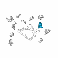 OEM 2011 Nissan Maxima Engine Mounting, Rear Diagram - 11320-9N00A