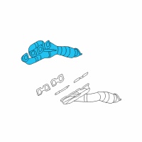 OEM 2008 BMW Alpina B7 Exchange. Exhaust Manifold With Catalyst Diagram - 18-40-7-966-271