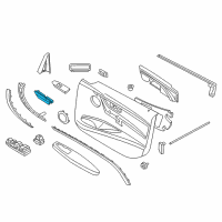 OEM 2013 BMW ActiveHybrid 3 Interior Door Handle Diagram - 51-41-7-279-343