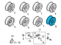 OEM 2022 Ford F-150 WHEEL ASY Diagram - ML3Z-1007-P