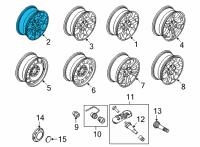 OEM 2022 Ford F-150 WHEEL ASY Diagram - ML3Z-1007-BA