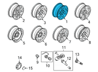 OEM 2022 Ford F-150 WHEEL ASY Diagram - ML3Z-1007-DA