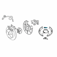 OEM 2001 Chrysler Town & Country ADJUSTER-Parking Brake Diagram - 5019877AB