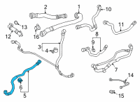 OEM Toyota GR Supra Hose & Tube Assembly Diagram - 16576-WAA01