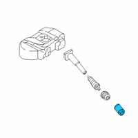 OEM 2019 Hyundai Elantra Nut-TPMS Diagram - 52934-F2000