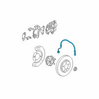 OEM 2010 Chevrolet Impala Hose Asm-Front Brake Diagram - 84393885