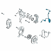 OEM Hyundai Veloster Sensor Assembly-Front ABS.LH Diagram - 59810-J3000