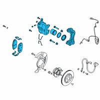 OEM 2019 Hyundai Veloster Brake Assembly-Front, RH Diagram - 58130-J3000