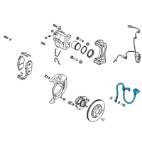 OEM 2019 Hyundai Veloster Hose-Brake Front, RH Diagram - 58732-J3000