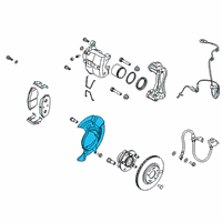 OEM 2020 Hyundai Elantra GT Cover-Front Brake Disc Dust RH Diagram - 51756-F2500