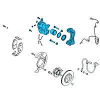 OEM 2021 Hyundai Veloster CALIPER Kit-Brake, LH Diagram - 58180-B2A30