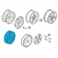 OEM 2022 Ford Bronco Sport Wheel, Spare Diagram - CJ5Z-1015-B