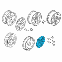 OEM Ford Escape Wheel Cover Diagram - GJ5Z-1130-A