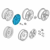 OEM 2015 Ford Escape Wheel Cover Diagram - CJ5Z-1130-A