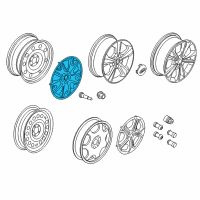 OEM 2019 Ford Escape Wheel Cover Diagram - CJ5Z-1130-A