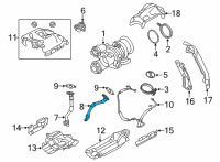 OEM 2020 BMW X6 EXHAUST TURBOCHARGER OIL RET Diagram - 11-42-9-453-879