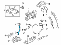 OEM BMW X7 EXHAUST TURBOCHARGER OIL RET Diagram - 11-42-9-453-878