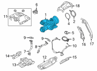 OEM 2020 BMW X5 EXCH. TURBO CHARGER Diagram - 11-65-5-A01-D10