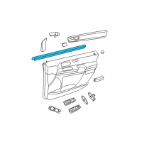 OEM 2017 Dodge Grand Caravan WEATHERSTRIP-Front Door Belt Diagram - 4894975AC