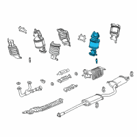 OEM 2007 Honda Ridgeline Converter, RR. Primary Diagram - 18290-RJE-A00