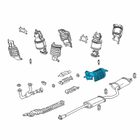 OEM 2008 Honda Ridgeline Plate, Muffler Baffle Diagram - 74655-SJC-A00