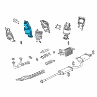 OEM Honda Ridgeline Converter, Front Primary Diagram - 18190-RJE-A00