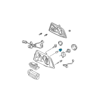 OEM Ford Ranger Park Lamp Bulb Socket Diagram - F47Z-13411-A