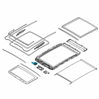 OEM 2019 BMW X4 Drive Unit For Sunroof Diagram - 67-61-7-490-936