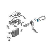 OEM 2004 Chrysler Crossfire Air Conditioning And Heater Actuator Diagram - 5099200AA