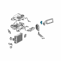 OEM 2005 Chrysler Crossfire Air Conditioner And Heater Actuator Diagram - 5099765AA