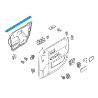 OEM 2014 Ford Flex Belt Weatherstrip Diagram - 8A8Z-7421456-A