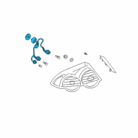 OEM 2004 Dodge Stratus Socket-Tail Lamp Diagram - MR987838