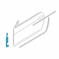 OEM BMW M4 Joint Seal, Door, Front Diagram - 51-33-7-347-701