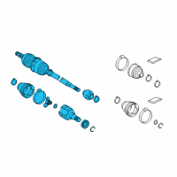 OEM Toyota Prius C Axle Assembly Diagram - 43420-52311