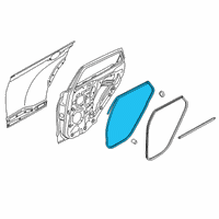 OEM 2021 Hyundai Venue W/STRIP Assembly-RR Dr Side RH Diagram - 83140-K2000