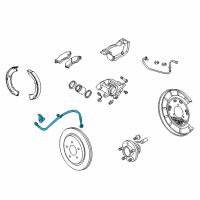 OEM Chevrolet Camaro Brake Hose Diagram - 23441690