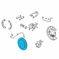 OEM 2014 Chevrolet Camaro Rotor Diagram - 23132528