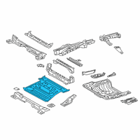 OEM 2022 Toyota Venza Center Floor Pan Diagram - 58211-0R050