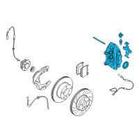 OEM BMW 440i Disc Brake Caliper Diagram - 34-11-6-799-466