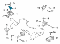 OEM 2021 Kia Sorento Bracket-Engine Mtg S Diagram - 21825P2400