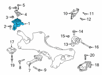 OEM 2021 Kia Sorento Bracket Assembly-Engine Diagram - 21810P2650