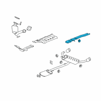 OEM 2009 Chevrolet Equinox Intermed Pipe Diagram - 25809882