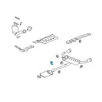 OEM 2009 Pontiac Torrent Bracket Asm-Exhaust Pipe Hanger Diagram - 25858166