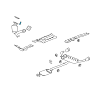 OEM 2009 Chevrolet Equinox Converter & Pipe Stud Diagram - 25354193