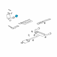 OEM Chevrolet Equinox Converter & Pipe Gasket Diagram - 25818507