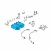 OEM 2008 Ford Escape Vapor Canister Diagram - 5L8Z-9D653-BB