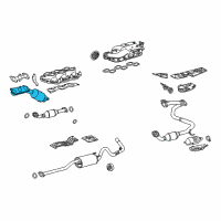 OEM 2005 Toyota Tundra Exhaust Manifold Diagram - 17140-0P260