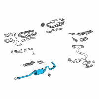 OEM 2005 Toyota Tacoma Muffler & Pipe Diagram - 17430-0P030